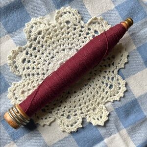 Elegant Burgundy Spindle Accessory